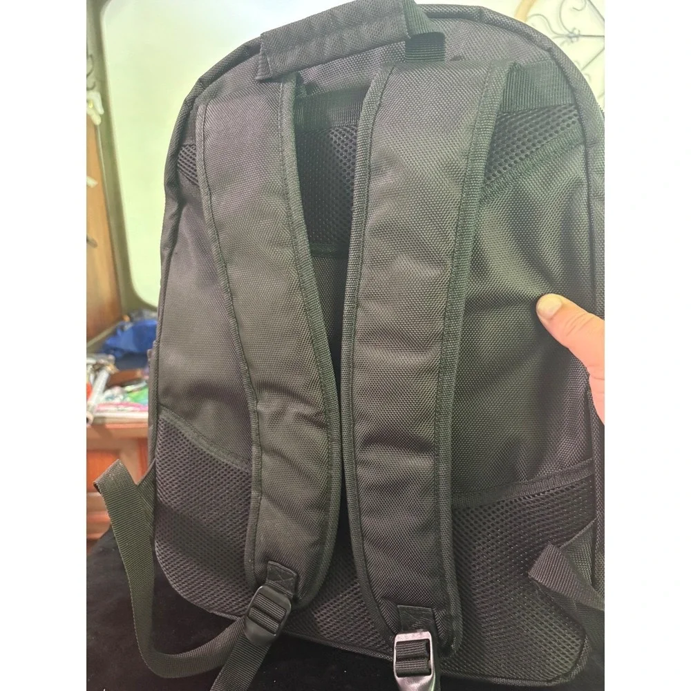 Seville Gear BB-383 Laptop Backpack Black Gray EQIS Cambridge Corporate Tech Bag